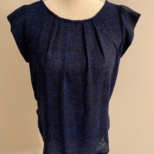 Alice Blue blue and black top - Stitch Fix